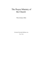 The Prayer ministry of the Church by Watchman Nee.pdf
